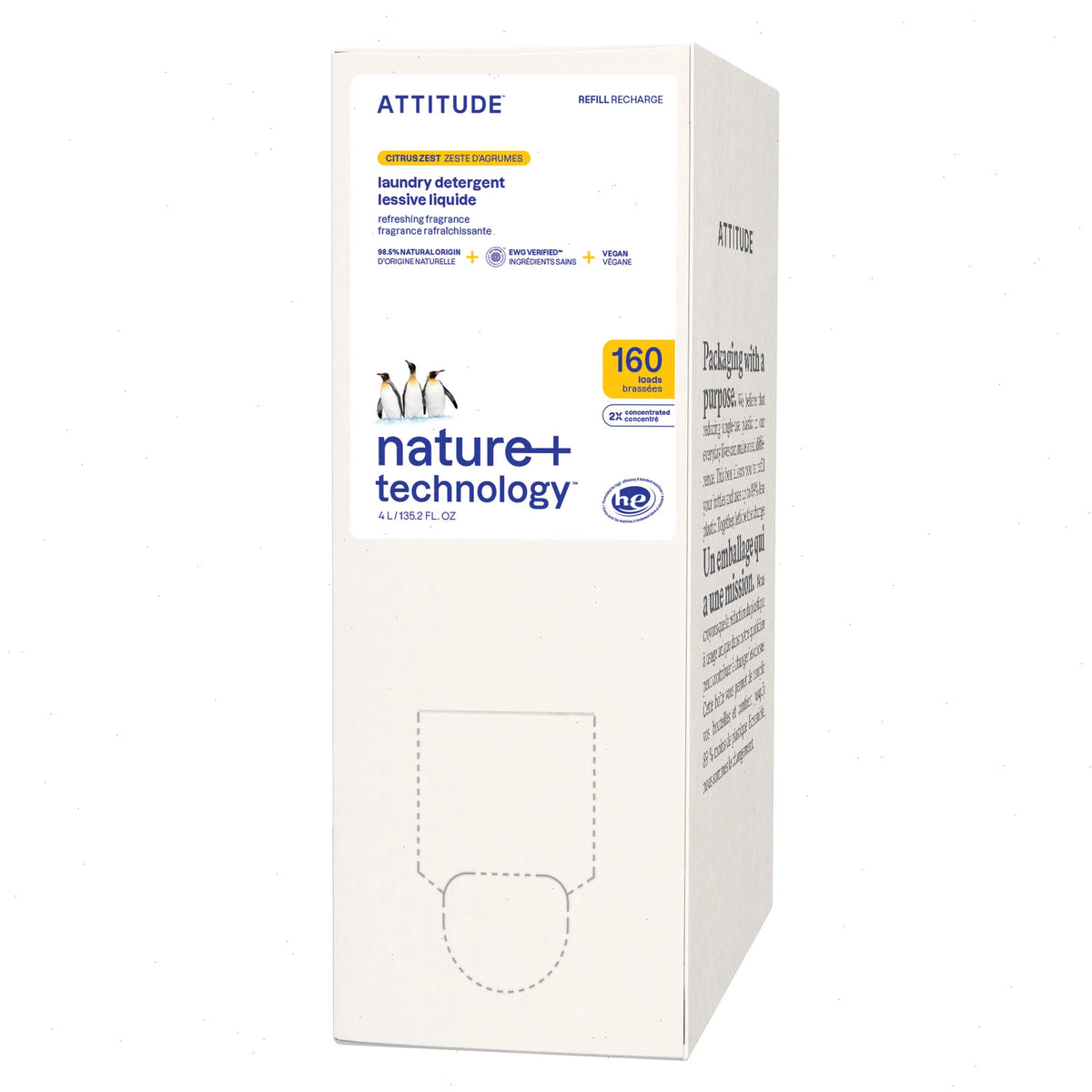 Laundry Detergent Citrus Zest-Refill 135.2 FL. OZ. - 160 loads