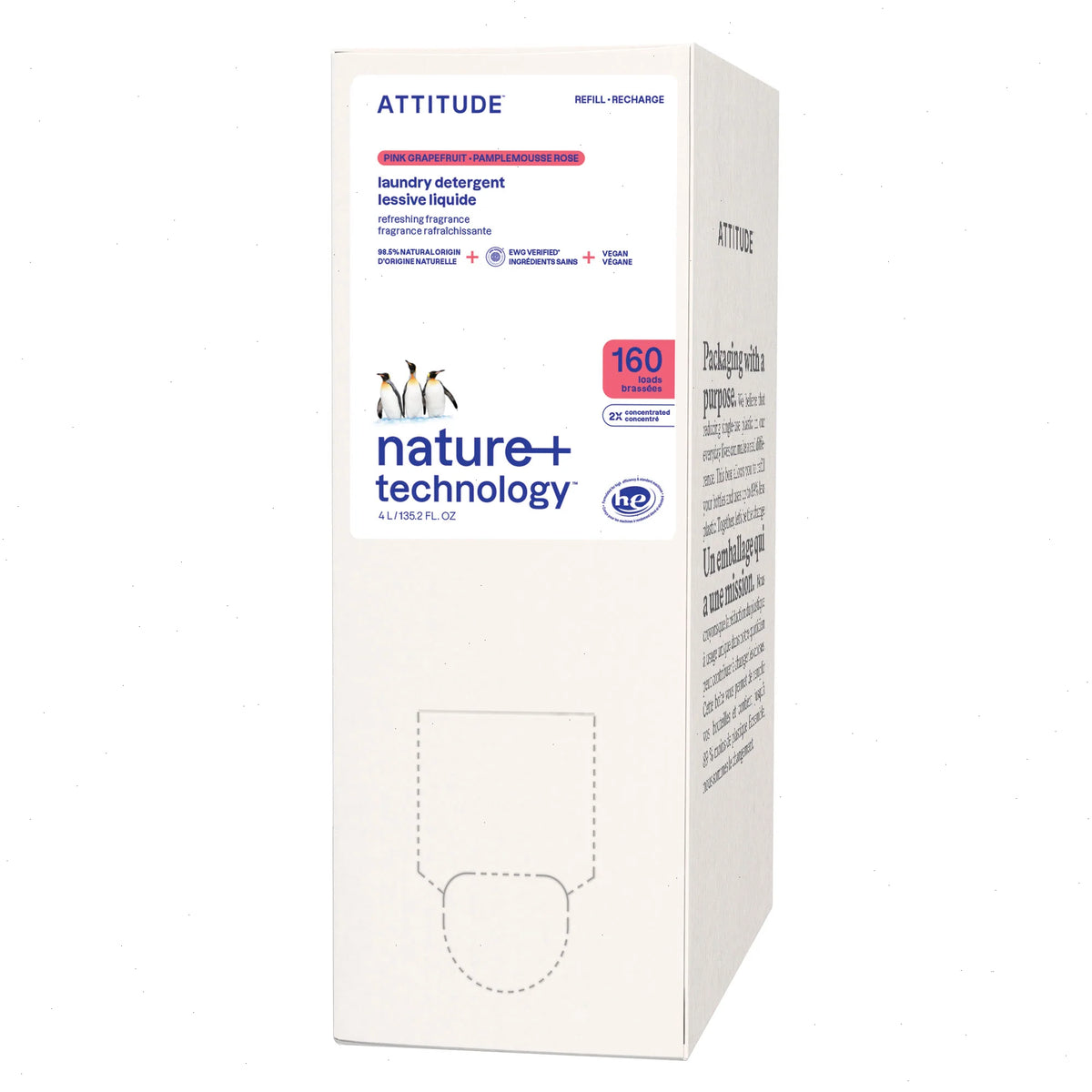 Laundry Detergent Pink Grapefruit-Refill 135.2 FL. OZ. - 160 loads